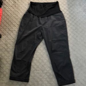 Navy maternity chinos